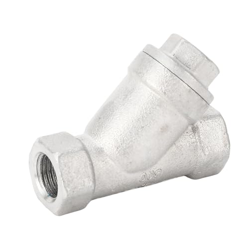 Haofy Y Type Water Strainer, Stainless Steel 304, 1/4 Inch DN8, Easy Clean Design for Plumbing and Industrial Use