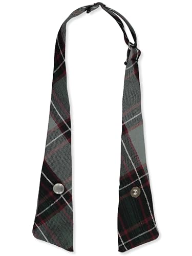 Cookie's Criss Cross Tie - gray/burgundy/green *plaid #26*, one size2