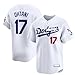 大谷 翔平 ジャージ おおたに しょうへい 野球ユニフォーム 向け SHOHEI OHTANI ジャージ 刺繍入り 17 番 二刀流 ホワイト ホーム 限定 プレイヤー ジャージ フィット感 非公式