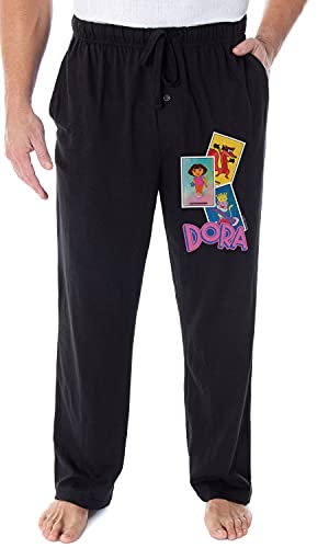 Nickelodeon Adult Dora the Explorer Dora Boots and Swiper Loungewear Sleep Pajama Pants (2X-Large)