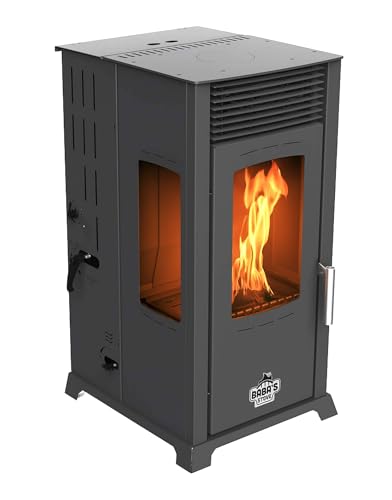 Babas Eco Plus Panorama Hybridofen Pellets und Holz Kombiofen Kaminofen 8 kW...
