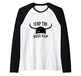 STOP THE BULLCAP Raglan Baseball Tee