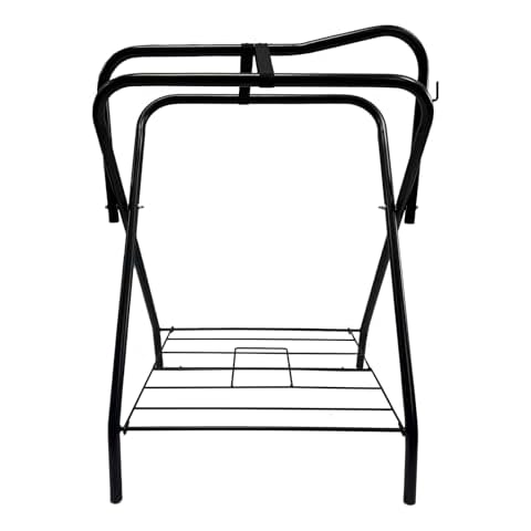 AJ Tack Freestanding Full Size Portable Horse Saddle Rack Single Cover