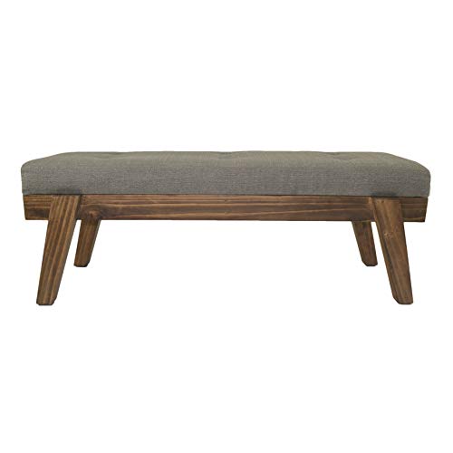 Opiniones y reviews de Comedores sencillos de madera - los mas comprados. 37 MO GDL Designs | Banca Ady Nuez, banca de Madera, banca tapizada, banca para recámara, banca para Comedor, banca Sencilla, banca Moderna, diseño Juvenil