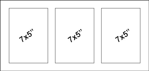 Multi Aperture Photo Picture Frames Holds 2, 3 or 4 Photos Various Sizes and Colours-Fits 3 7x5 inch Photos-Light Oak - Image 3