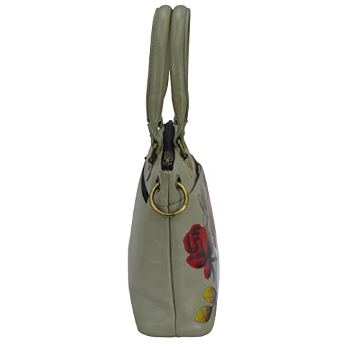 Image of Anna by Anuschka Women's Original Genuine Leather Hand-Painted Small Satchel - Leather Handbag for Women | Original