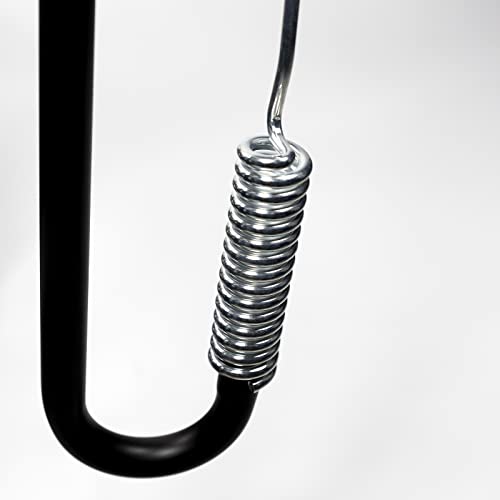 DRULINE Fahrrad Hundeleine - Fahrrad Abstandhalter - Fahrradhalter - Stahl Silber/schwarz/Nylon - ca. 125 cm - Schnellbefestigungsmechanismus - inkl. Befestigungsmaterial