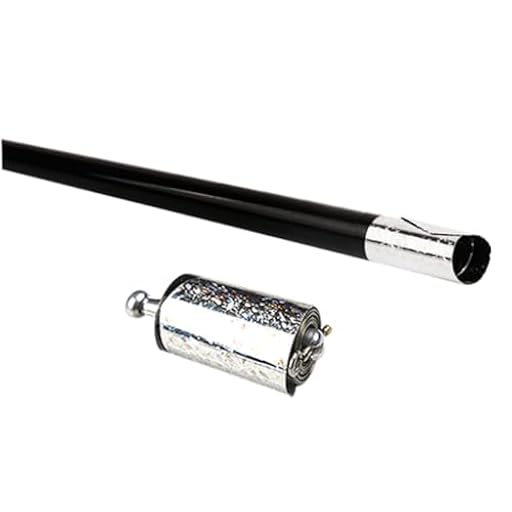 Varita telescópica de metal con aspecto de bastón de truco, elástica, extensible, para trucos de bolsillo, color negro. | Ya disponible en tu tienda friki favorita! En mundofriki.es!