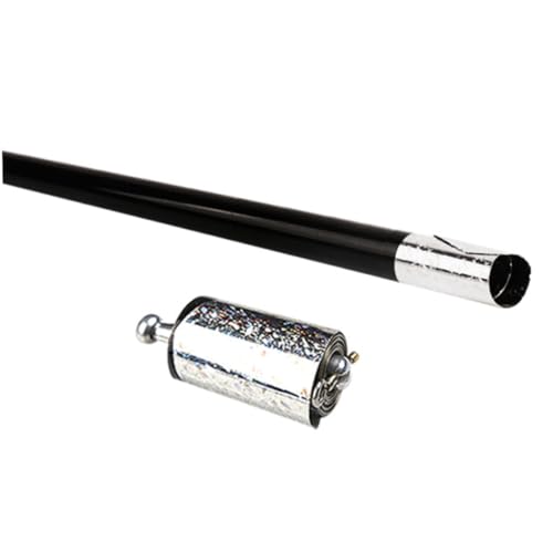 Varita telescópica de metal con aspecto de bastón de truco,