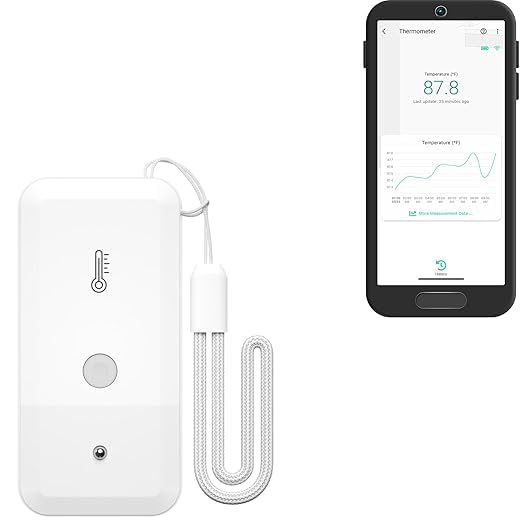 YoLink Smart Wireless Thermometer, Wide Temp Range for Freezer, Fridge, Green House, Pet Cage, App,...