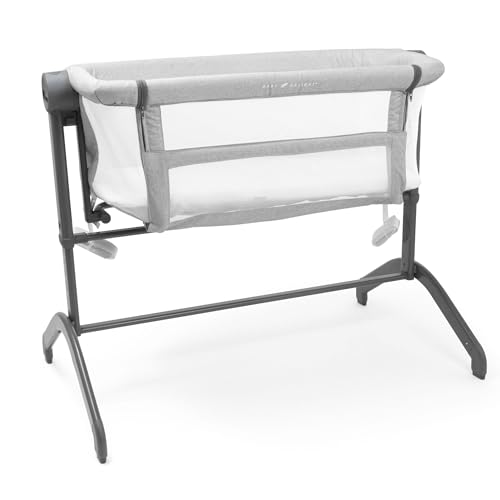 Image of Baby Delight Beside Me Wink Bassinet | Bedside Sleeper | 7-Position Height Adjustment | Pebble Grey
