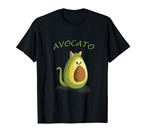 AVOCATO Katzen Avocado Mädchen Damen Liebhaberinnen Geschenk T-Shirt
