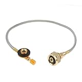 Toyvian Gas Tank Inflationsventil Adapter aus Metall mit Selbstschließendem Sicherer Camping...