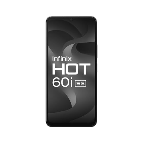Image of Infinix HOT 60i 5G (Sleek Black, 4GB RAM, 128GB Storage) | True 5G (Works On Jio, Vi, Airtel)|6000mAh Biggest Battery|Most Advanced Infinix AI- AI Eraser, Circle to Search Without Offers
