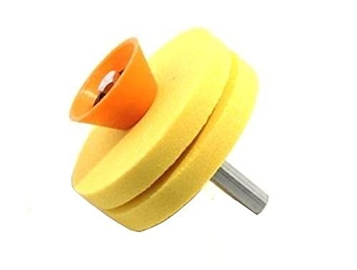 GENERICO Affilacoltelli e forbici Mola Ruota Affila Coltegli e Forbici per Trapano 55 mm Giallo