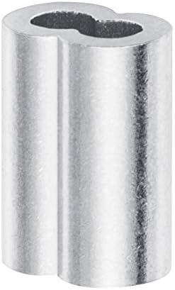 150PCS 1/8" Aluminum Crimping Loop Sleeve for Wire Rope and Cable