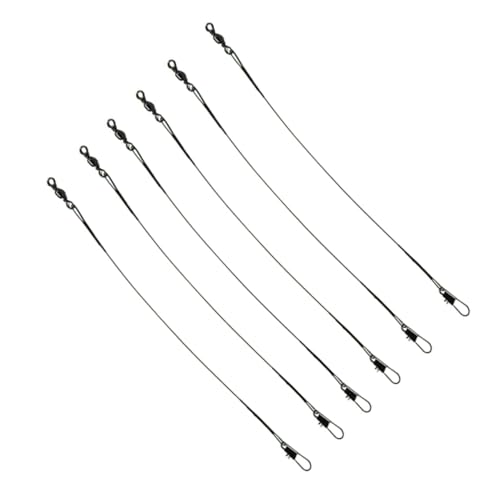 BESTonZON Stainless Steel Fishing Leader Wire Winding Design Durable Fishing Lure Line for Freshwater Saltwater for Rigging Bait and Protecting Hooks