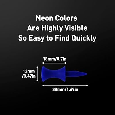Amy Sport Golf Tees Step Down Plastic Unbreakable 50 Pack Reusable Bulk Professional Height Control Castle Tee for Practice