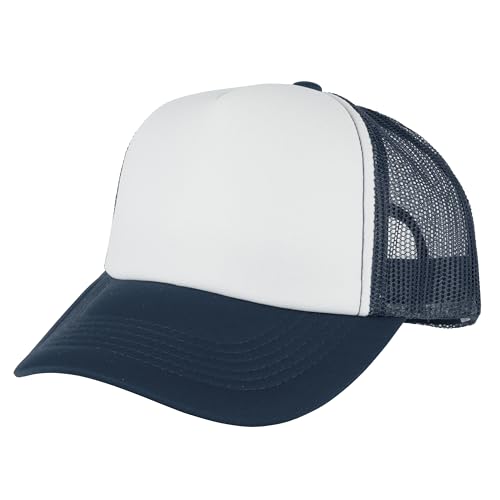 Image of Gelante 12 Pcs Sublimation Blank Trucker Hats - 5 Panel Mesh Snapback Baseball Cap Bulk