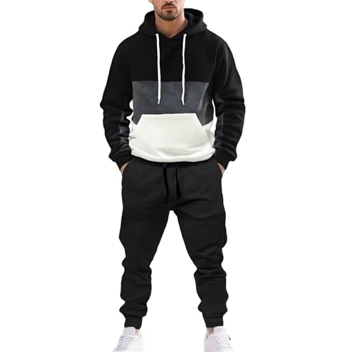 Genérico Chándal De Hombre Completo Invierno Economico Retro Conjunto De Chándal Para Hombre Talla Grande Ropa Deportiva Casual Jogger Sudadera De Manga Larga Y Pantalón Abrigo Chaqueta Hoodie Jersey