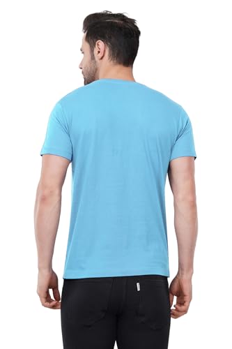 Image of Caseria Men's Cotton Printed T-Shirt -Dreams Keep Sleeping | 100% Cotton | Half Sleeves | Regular Fit | Printed | Round Neck | Graphic T Shirt