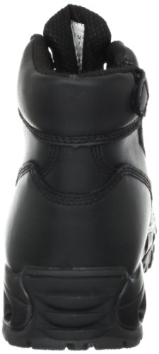 Men’s Tactical Waterproof Work Boots Air-Tac Mid 6” with Zipper - Oil & Slip Resistant Black Leather Boots3