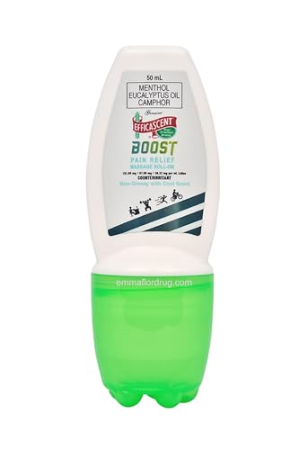 Efficascent - 50ml Roll on, METHYL SALICYLATE CAMPHOR + MENTHOL - Philippines Product - Pack of 1Pain relief balm | Oil for elder women | Men Pain relief balm for adult | Pain relief oil for women | Mens | Pain relief balm for girls | boys - Imported Products