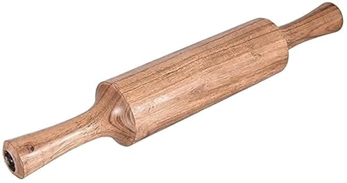 S S Store Indian Wooden Handicrafted Wooden Rolling Pin Roller Thick,Wood,Roti Belan, Chapati Maker