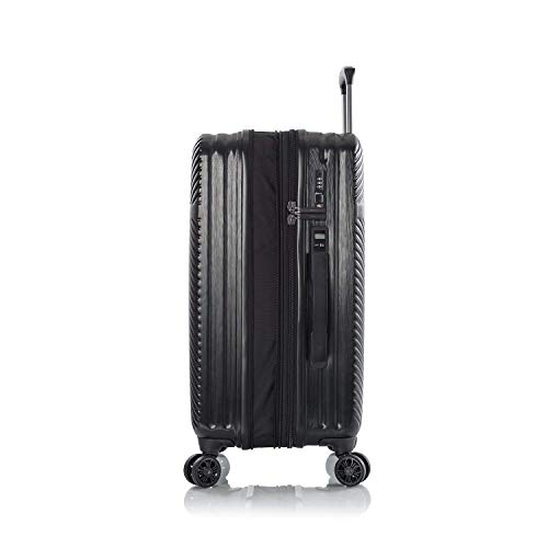 Image of Heys Charge-A-WEIGH Range Charcoal Color Hard Medium Luggage