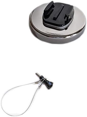 The Accessory Pro® Magnetic Mount and Steel Safety Cable Compatible with All GoPro® Cameras - 100+ mph Speed