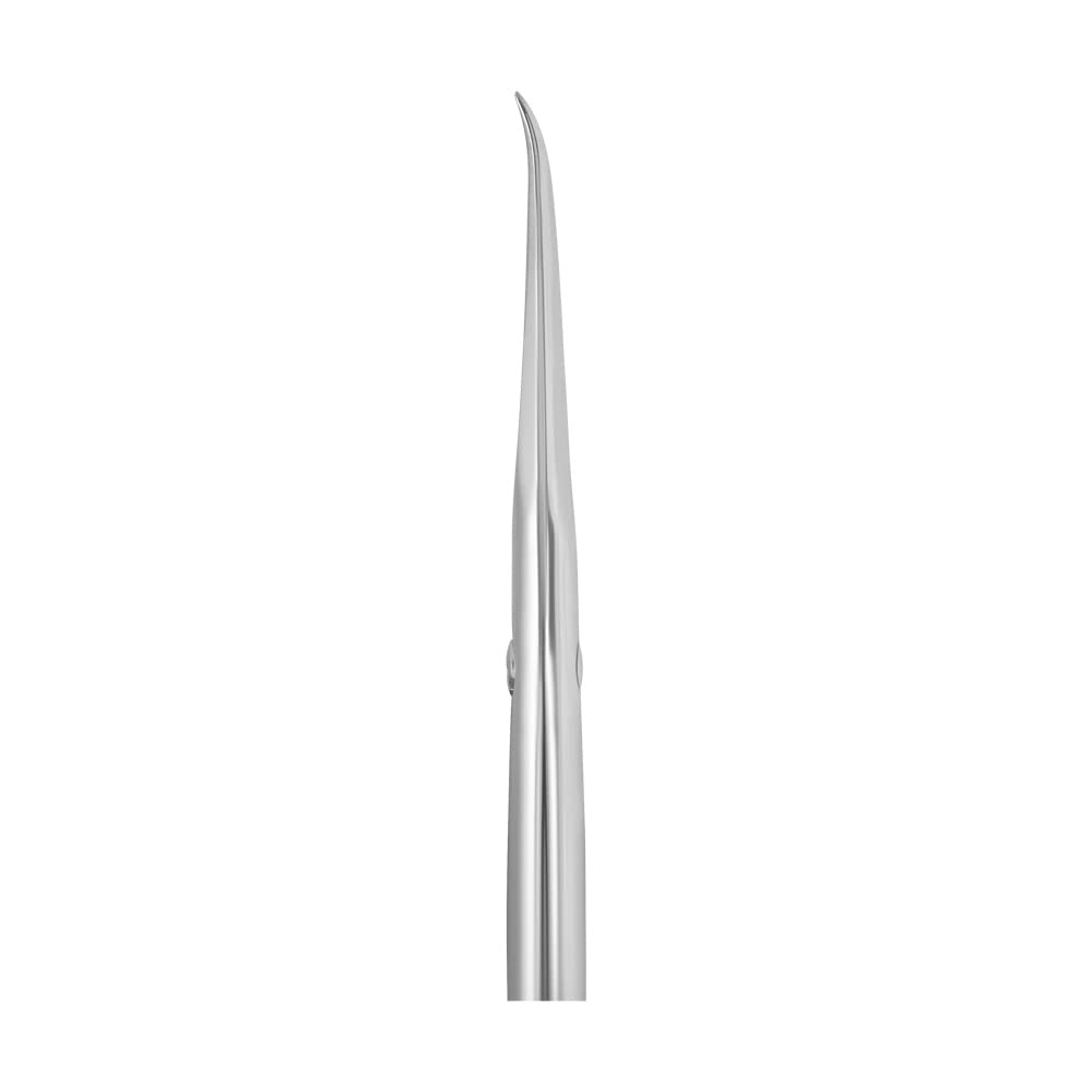 STALEKS PRO - Forbici professionali per pelle cuticole, maniglia dritta, lunghezza impugnatura media "M"(lunghezza lama - 25 mm, forma a gancio) Exclusive 23 TYPE 1 (Design: Zebra) SX-23/1z