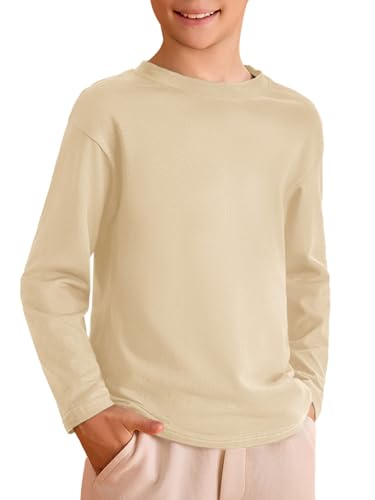 Image of Haloumoning Kids Boys Long Sleeve Crewneck T-Shirts Tee Tops 5-14 Years
