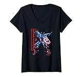Marvel Comics Retro Classic Mega Morphs Captain America V-Neck T-Shirt