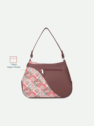 Image of ZOUK Ira Handbag | Stylish Women's Handbag | Luxury Shoulder Bag for Women | Trendy | Fancy Ladies Handbags | Small Purse for Events | Water-Resistant
