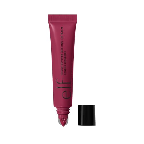 Image of e.l.f. Glow Reviver Melting Lip Balm, Hydrating Tinted Lip Balm For A Glossy Finish & Soft, Supple Lips, Vegan & Cruelty-Free, Candied Cranberry