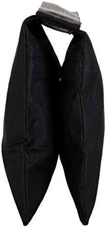 Fasmov 4 Pack Heavy Duty Photographic Sandbag Studio Video Sand Bag for Light Stands, Boom Stand, Tripod(Black)