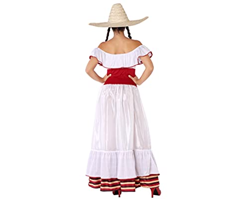 Atosa 59997 Costume Messicano M-L Donna Bianca, M