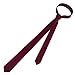 Branduce Men's Burgundy Ties Skinny Ties For Men Solid Pure Color 1.58