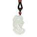 Produktbild Cosaike Feng Shui Halskette Pixiu Reichtum Halskette Natürliche Edelstein Halskette Hetian Jade Kristall Halskette Heilung Chakra Glückliche Charme Für Frauen Männer Amulett Schutz,Only Pendant