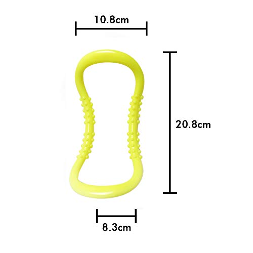 Ajcoflt 2 pcs Yoga Círculo Resistência Ao Estiramento Anel Pilates Fascia Massagem para Relaxamento