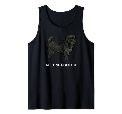 Affenpinscher Loco Amante de los Perros Camiseta sin Mangas