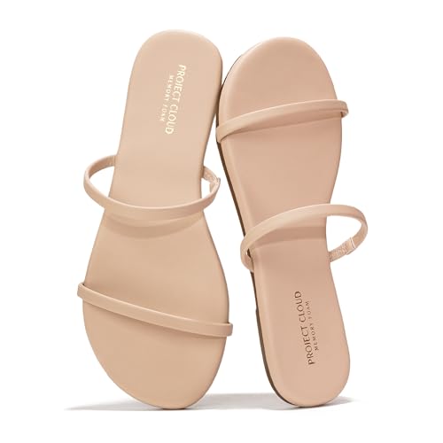 Image of Project Cloud Summer Sandals for Women with Memory Foam Insole (Transition) | Memory Foam Insole; Beach Flip Flops; Non-Slip Sole; Lightweight Double Straps; Summer Sandals for Women; Everyday Comfort