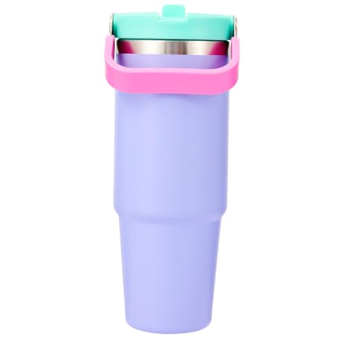 Image of MINISO Snoopy 30oz Stainless Steel Insulated Tumbler With Handle Straw Lid