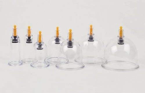 Hijama Plastic 24 Cups Set, Pack of 24 (Transparent)