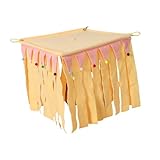 Bothyi Pets Cage Corner Hideout Small Animal Hideout Warm Exercise Training Small Animals House Resting Nest for Mice Rat Guinea Pig, Yellow, S