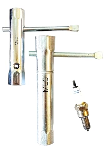 Image of MEC 2ps Set Socket Plug Spanners (14x16x17x21mm) Tool For Hero Honda And Bajaj Motorbikes Chrome Plated Finish, Multivehicle Essential Choice For Motorcycle Enthusiasts And Professional Mechanics