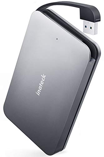 Inateck USB 3.0 to SATA External Aluminum Hard Drive Enclosure with Hidden USB