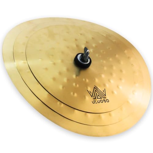 ULUOBO Clap Stack Cymbal, 7'/9'/11' -3-Piece Cymbal Stack with Hammer Marks, Smack Stack Cymbals for...