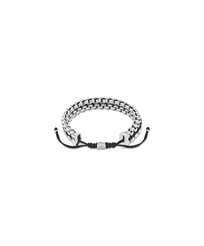 Calvin Klein Fused Jewelry Bracelet for Men - Stainless Steel and Nylon - Adjustable Pull-Tie Closure - Woven Design - Premium Fashion Jewelry Accessory - Gift for Him2