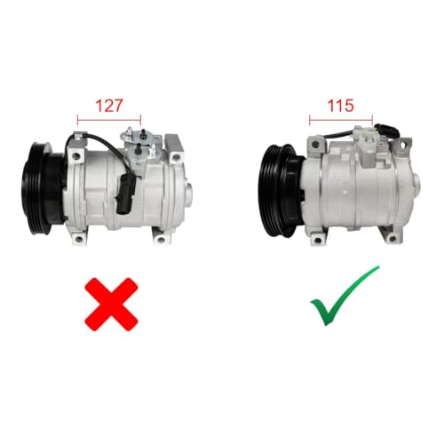 A-Premium A/C Compressor with Clutch Compatible with Chrysler PT Cruiser 2001-2010, Dodge Neon 2003-2005, SX 2.0 2003-2005, 5 Speed Manual Transmission by A-premium - Image 3